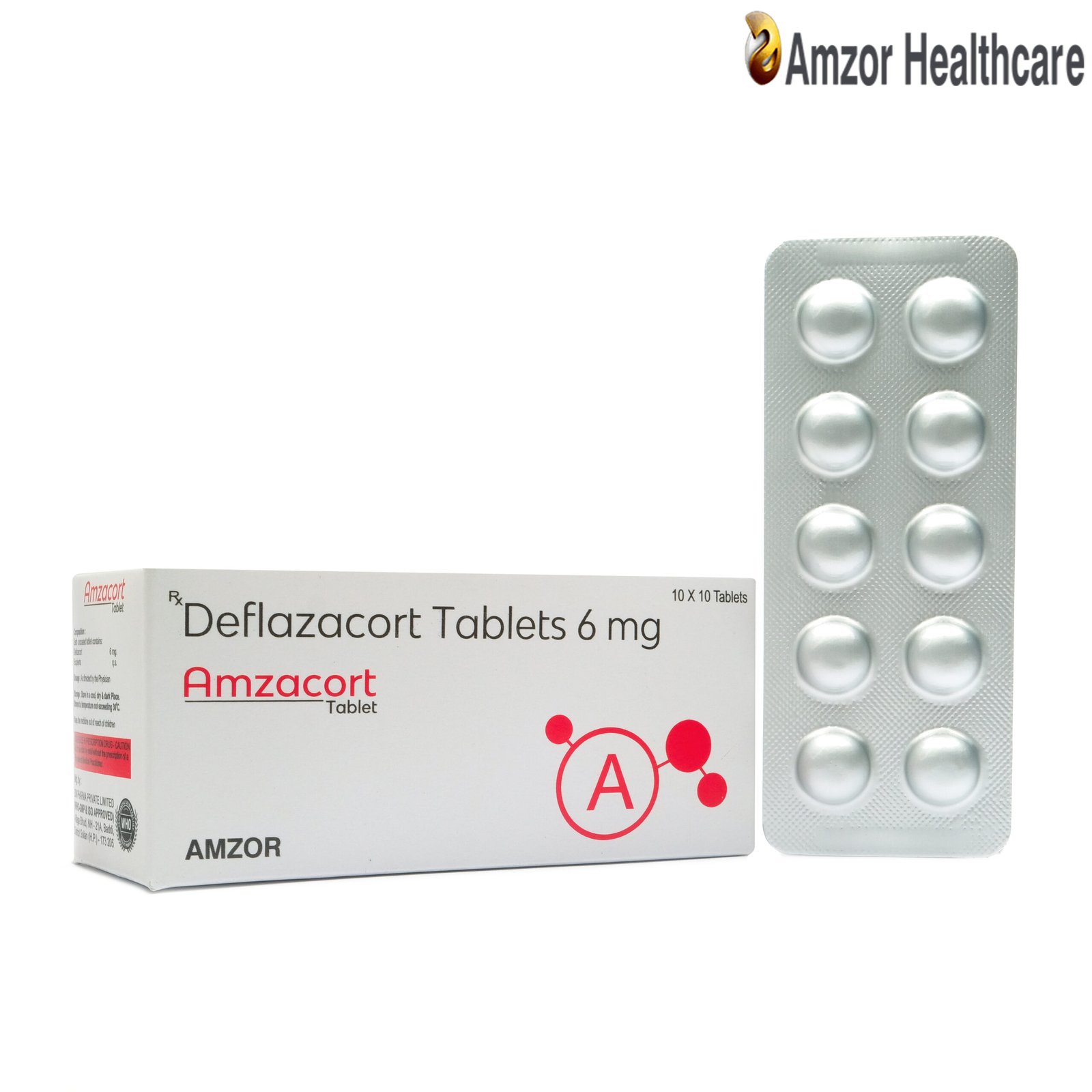 Amzacort Tablet 6mg | DEFLAZACORT Tab
