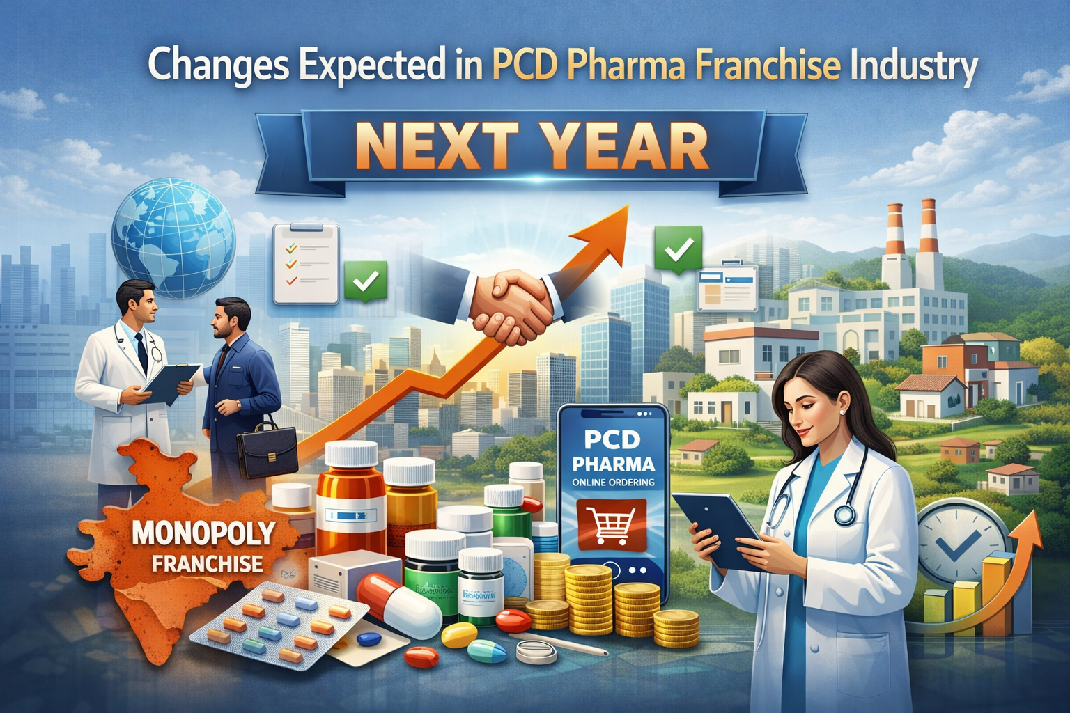 Changes in PCD Pharma Franchise Industry Next Year | Future Trends in India