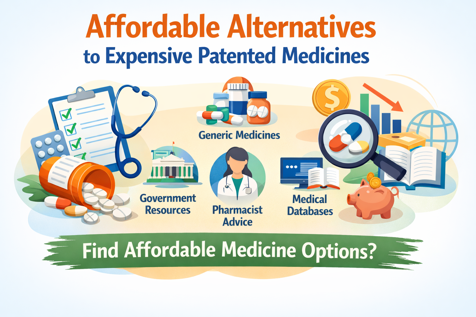 Where can I find information on affordable alternatives to expensive patented medicines?