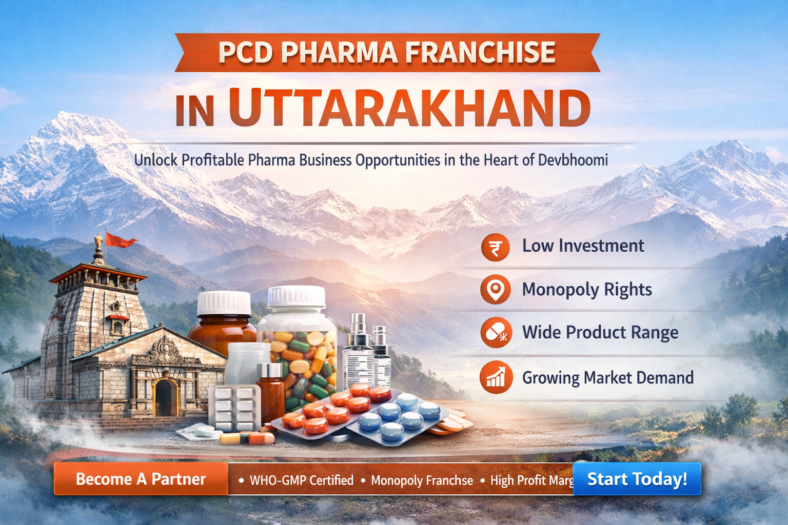 PCD Pharma franchise in Uttarakhand