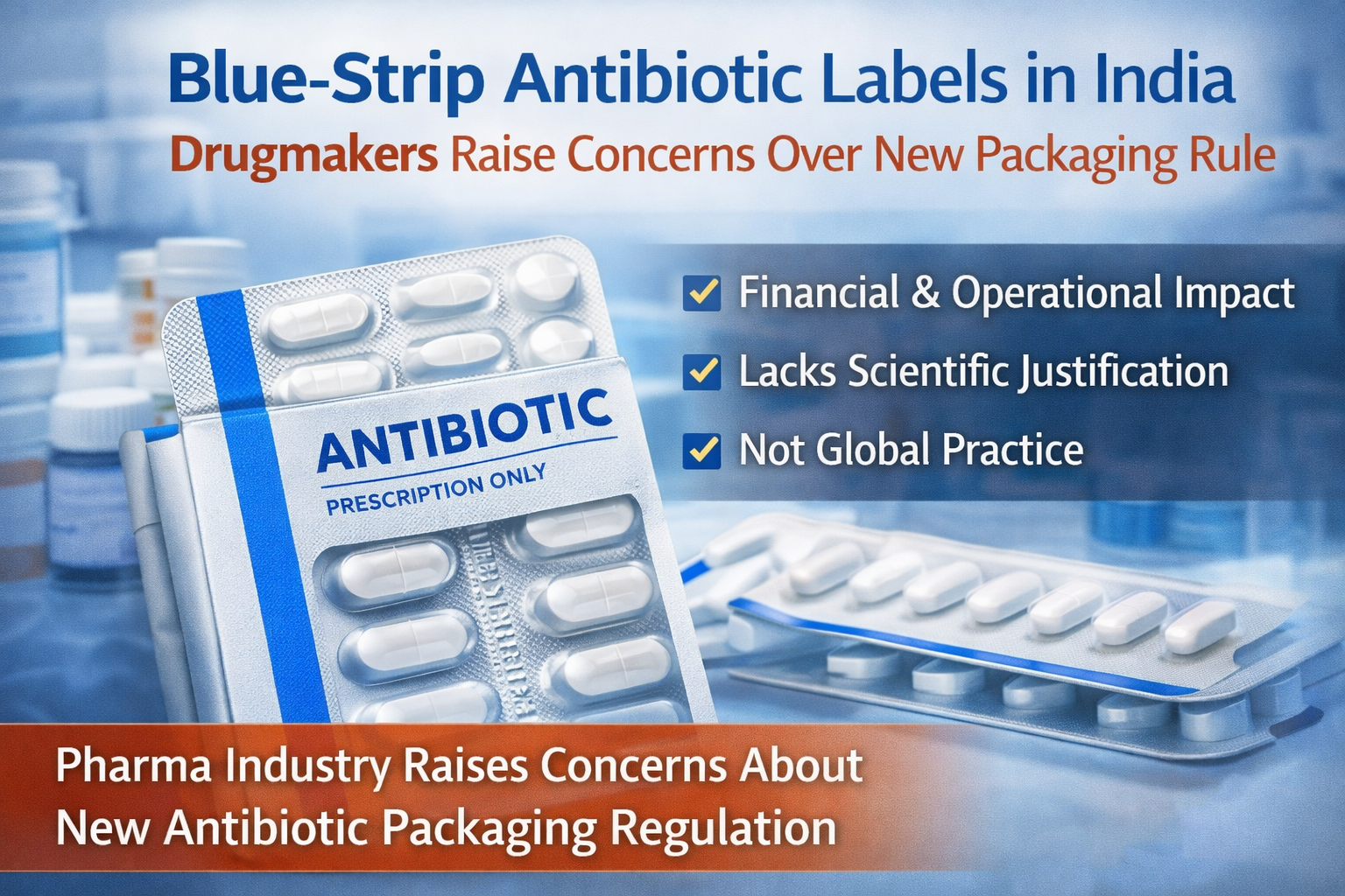 Blue-Strip Antibiotic Labels in India