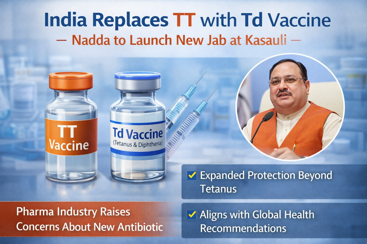 India Replaces TT with Td Vaccine