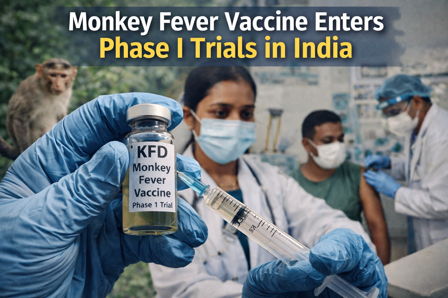 Monkey Fever Vaccine Enters Phase I Trials in India