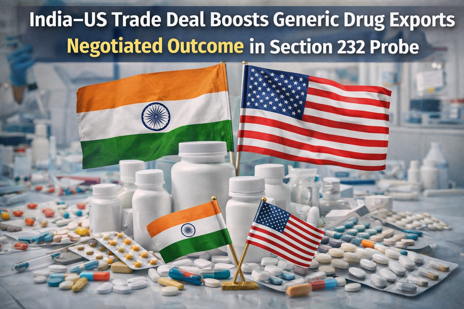 India–US Trade Deal Boosts Generic Drug Exports Amid 232 Probe