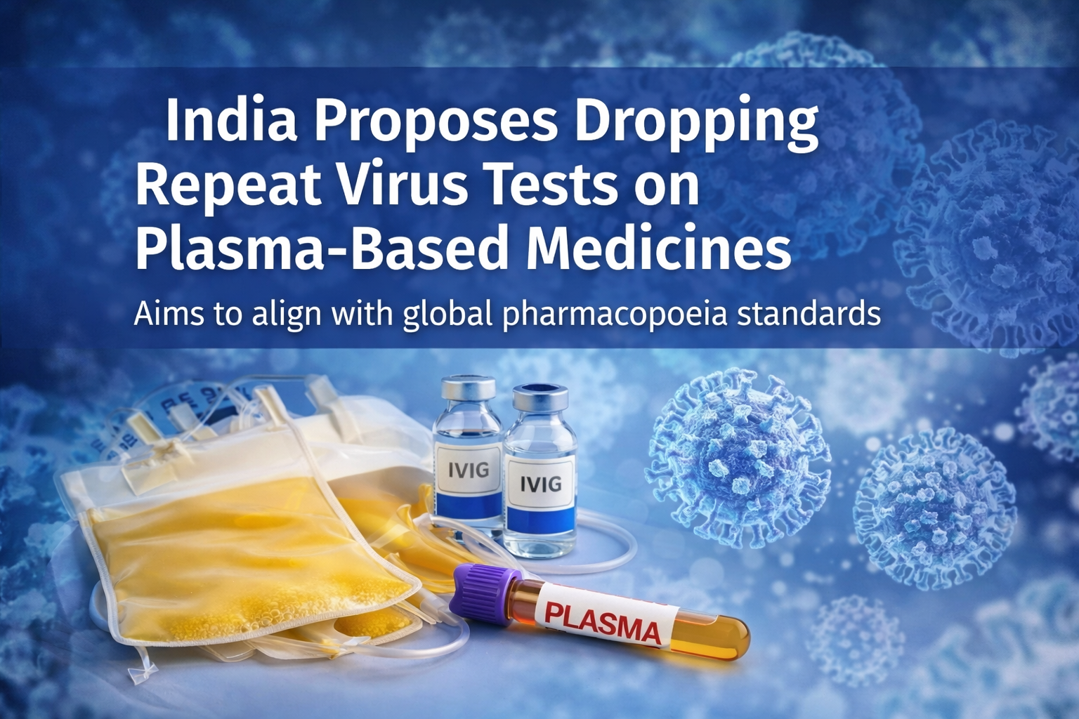 India proposes changing plasma medicine tests