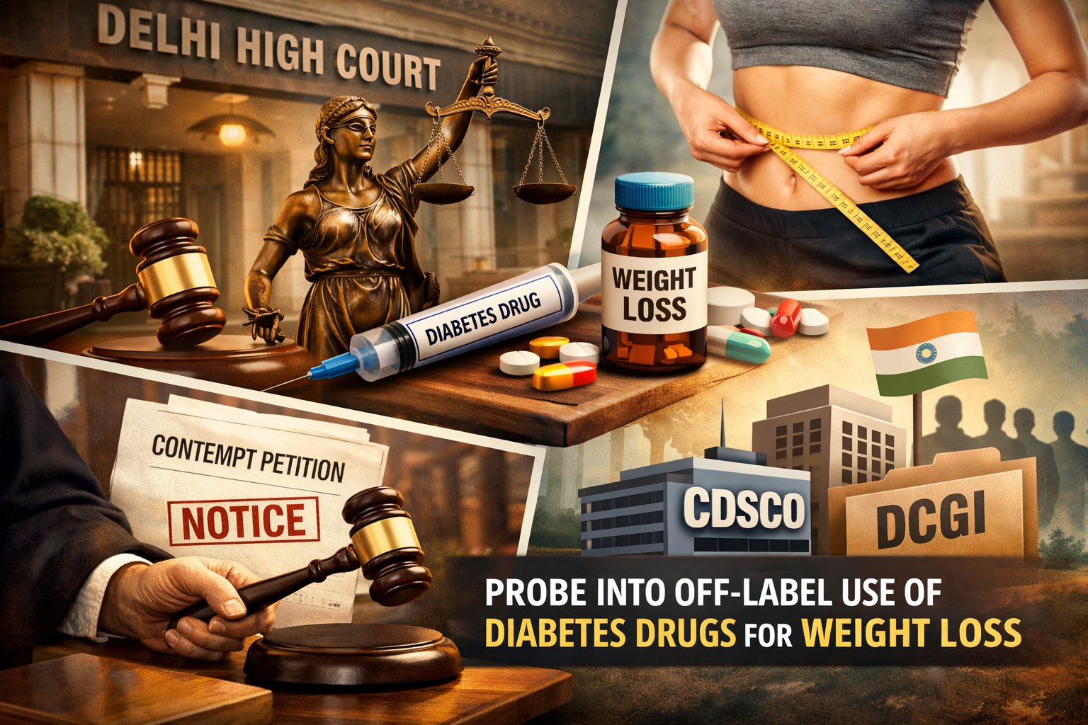 Delhi High Court Raises Concern Over Off-Label Misuse of Diabetes Drugs for Weight Loss