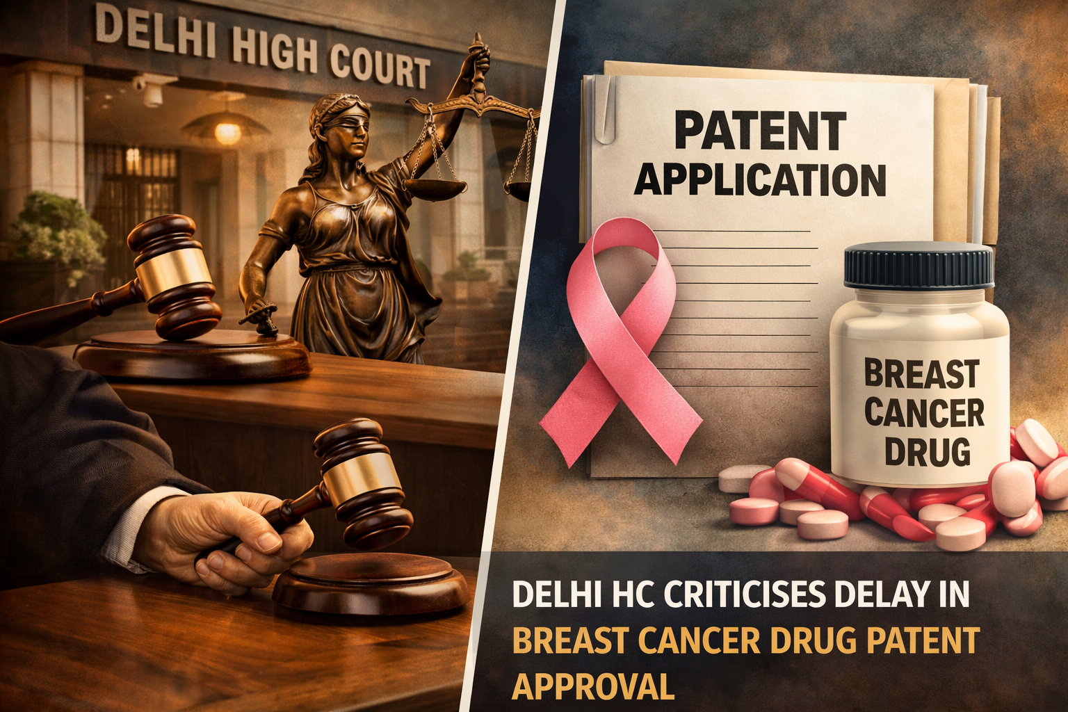 Delhi High Court Questions Patent Office Delay in Breast Cancer Drug Approval