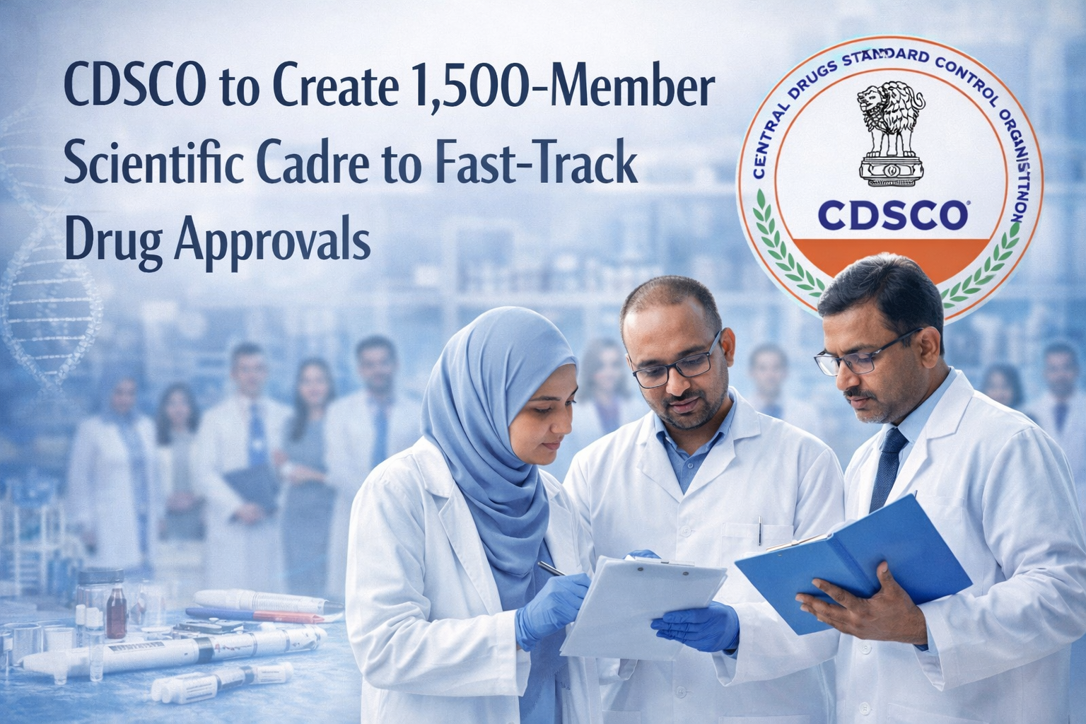 CDSCO to Create 1,500-Member Scientific Cadre to Fast-Track Drug Approvals