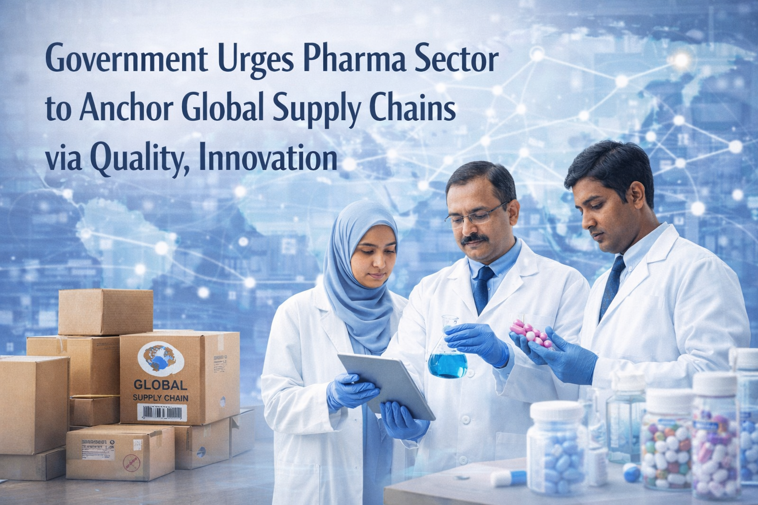 Government Urges Pharma Sector to Anchor Global Supply Chains Through Quality and Innovation