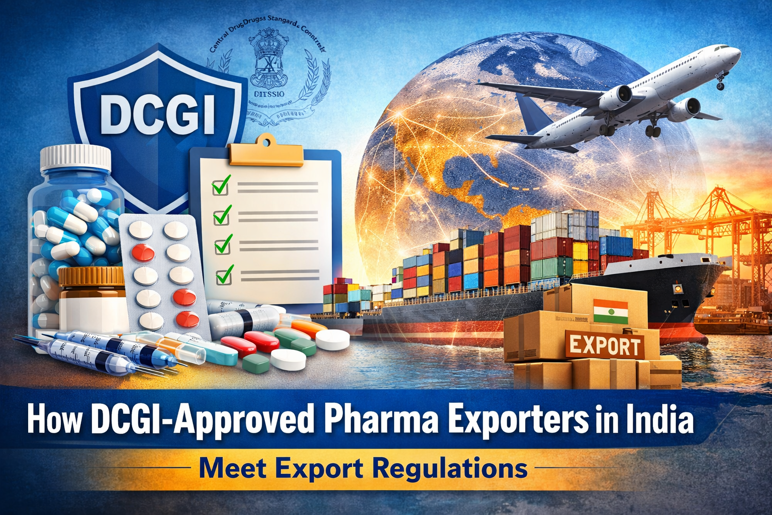 How DCGI-Approved Pharma Exporters in India Meet Export Regulations