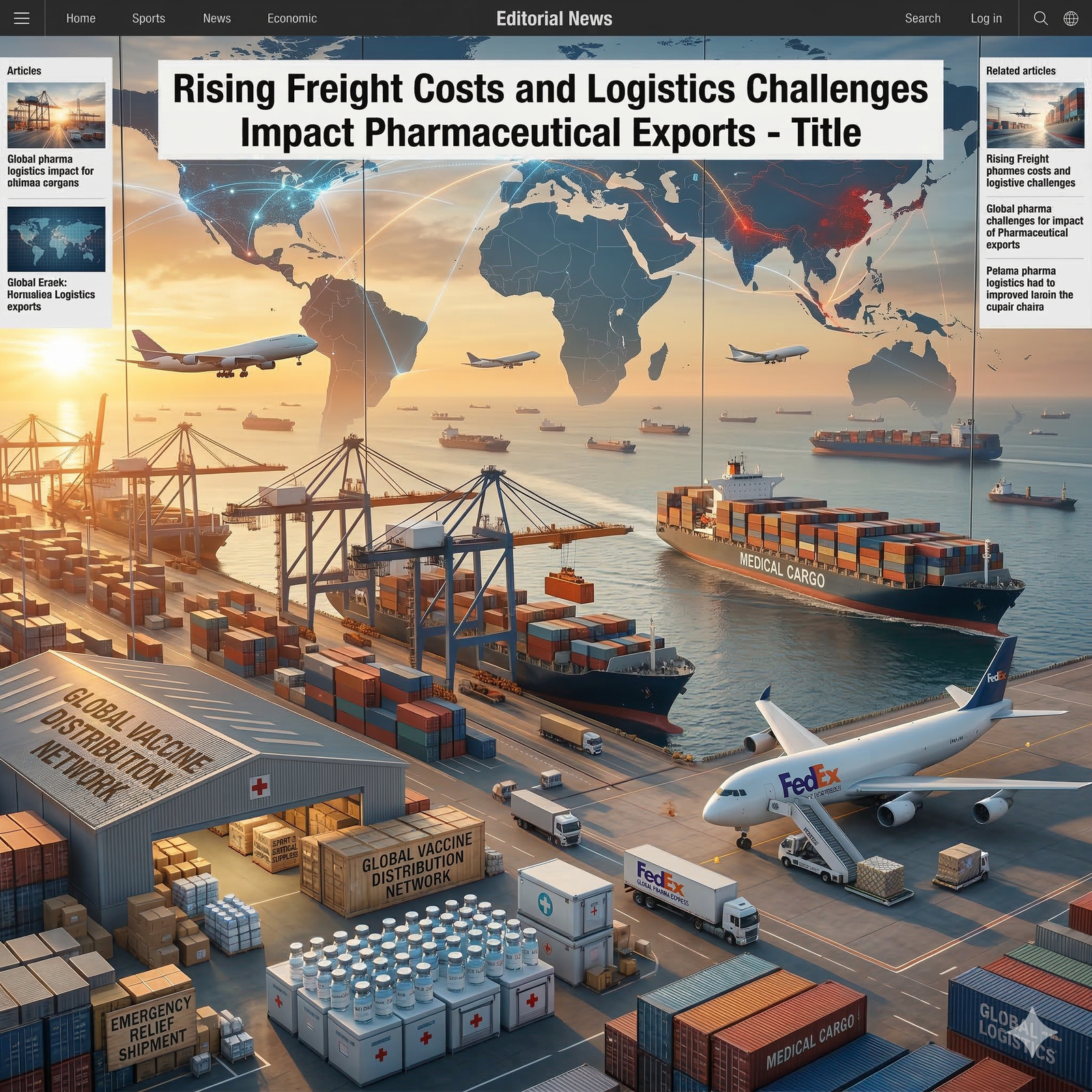 Rising Freight Costs and Logistics Challenges Impact Pharmaceutical Exports
