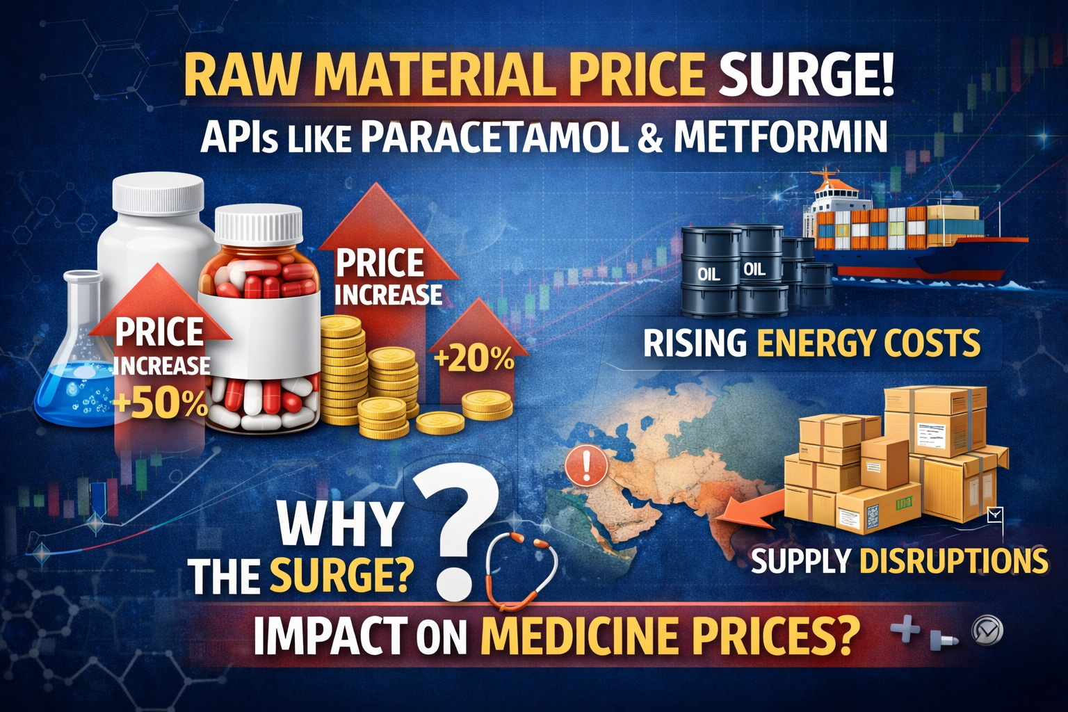 Raw material price surge in pharma